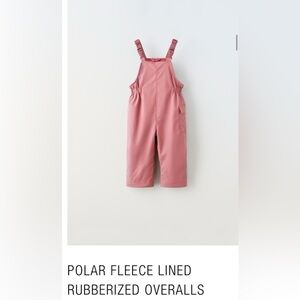 ZARA Polar Fleece Lined Rubberized Overall. Size 18-24 months. New without tag.